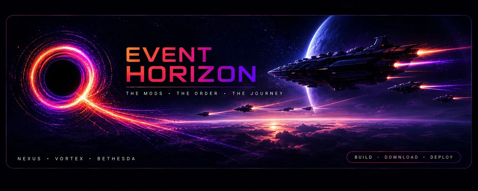 Event Horizon: a glowing ring at the edge of a black hole