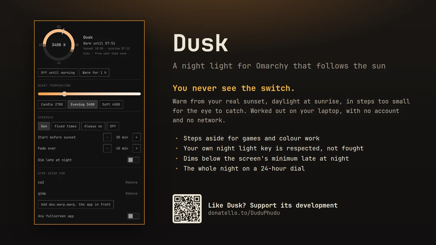 Dusk preview card