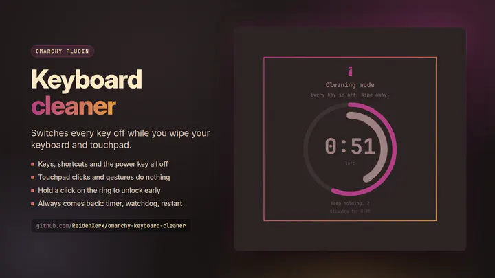 Keyboard cleaner preview card